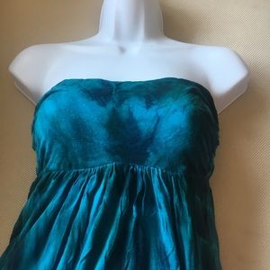 Honolulu- tie dye turquoise Maxie dress